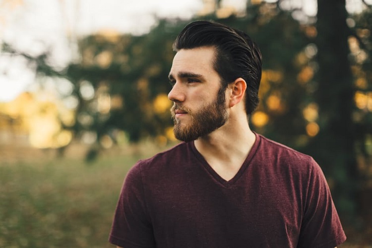 a young attractive man with a beard