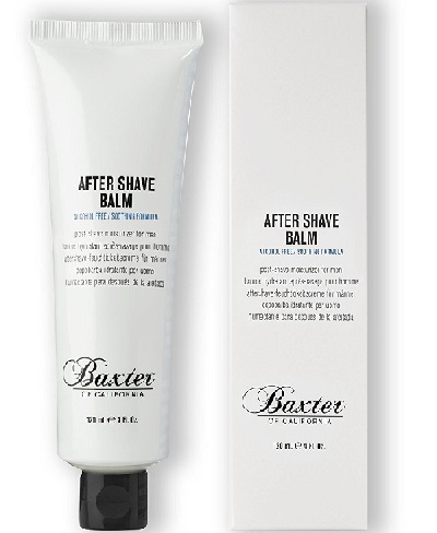 the tub and packaging of Baxter of California After Shave Balm