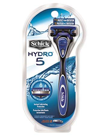 Schick Hydro 5 Sense Hydrate Razor for Men with Flip Trimmer